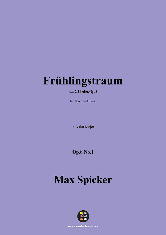Spicker-Frühlingstraum,Op.8 No.1
