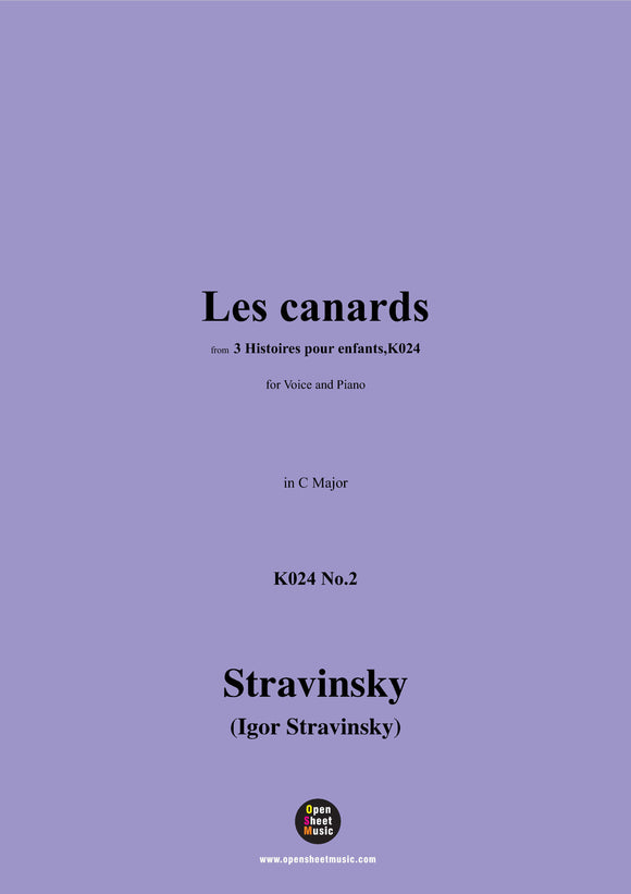 Stravinsky-Les canards