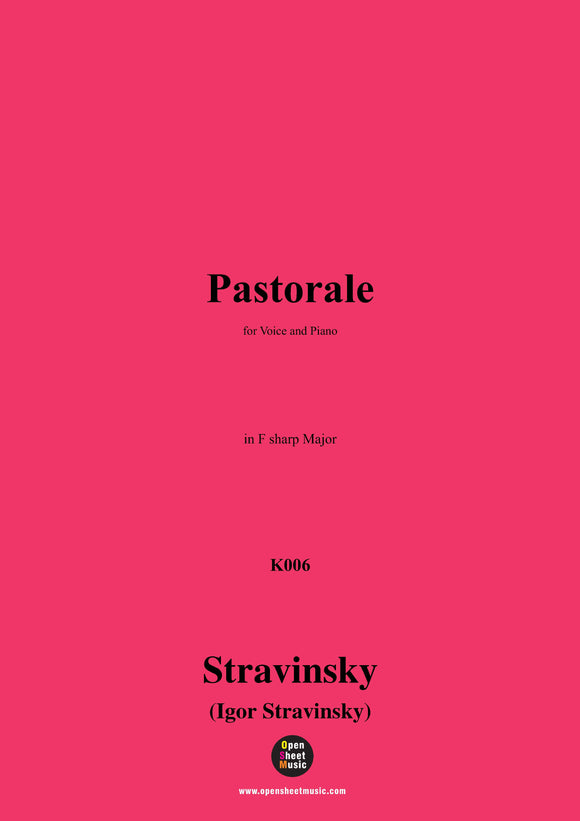 Stravinsky-Pastorale
