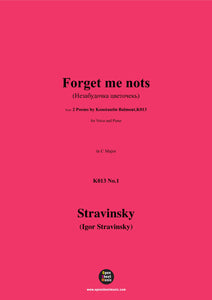 Stravinsky-Forget me nots