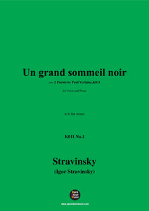 Stravinsky-Un grand sommeil noir