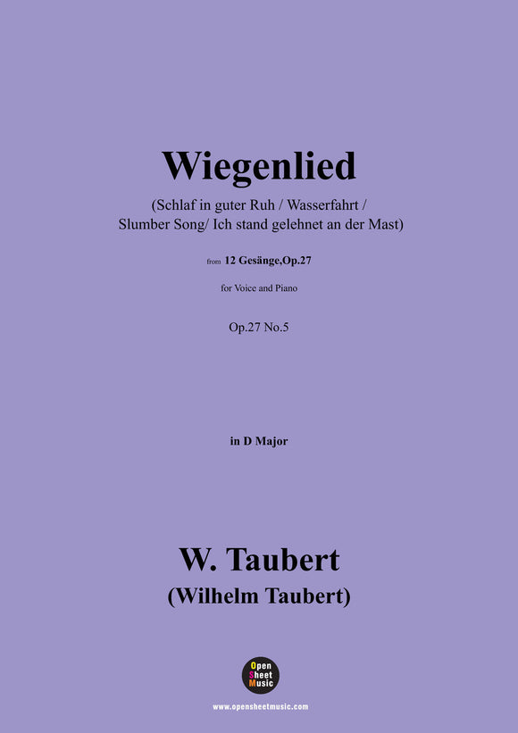 W. Taubert-Wiegenlied