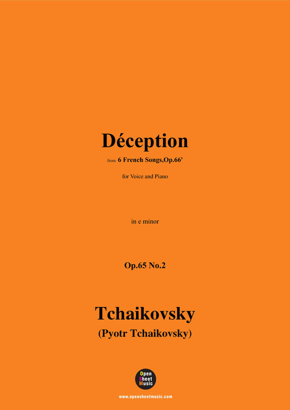 Tchaikovsky-Déception