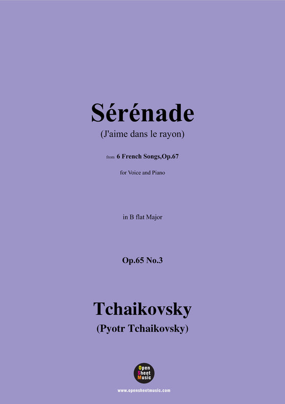 Tchaikovsky-Sérénade(J'aime dans le rayon)