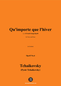 Tchaikovsky-Qu'importe que l'hiver