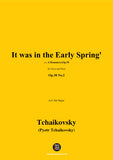 Tchaikovsky-It was in the Early Spring'