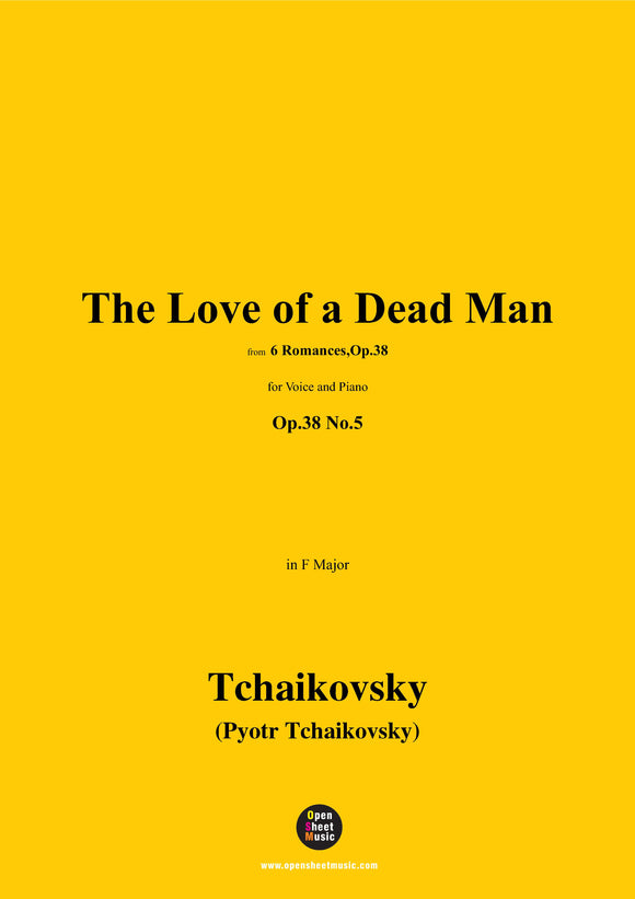 Tchaikovsky-The Love of a Dead Man