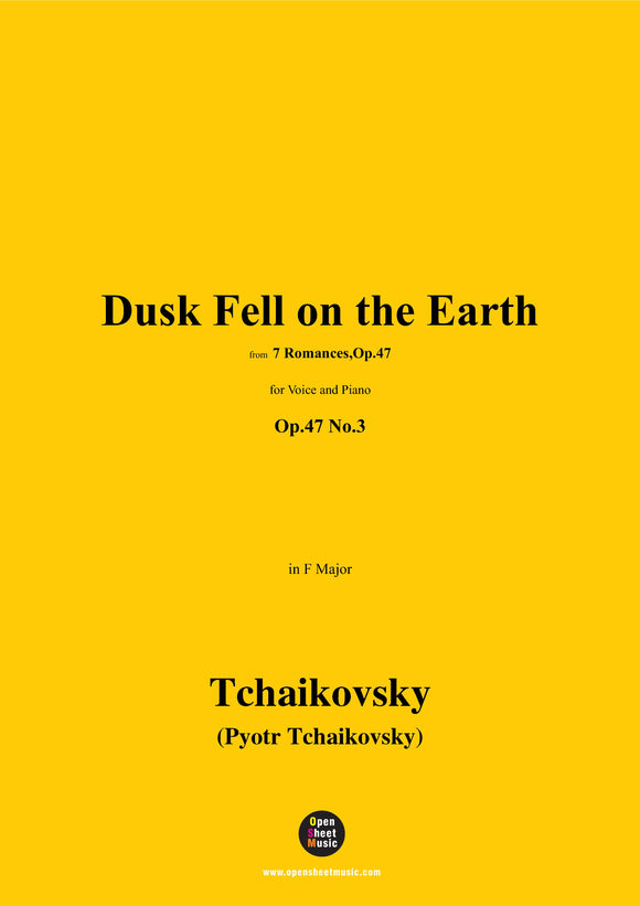 Tchaikovsky-Dusk Fell on the Earth