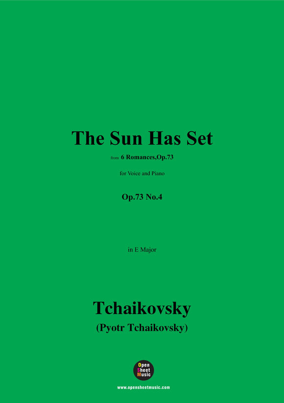 Tchaikovsky-The Sun Has Set