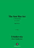 Tchaikovsky-The Sun Has Set