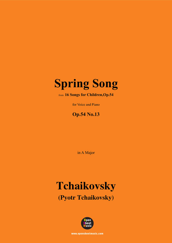 Tchaikovsky-Spring Song