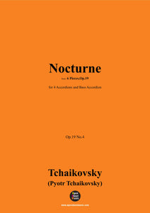 Tchaikovsky-Nocturne,Op.19 No.4,for 4 Accordions and Bass Accordion