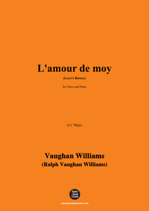 Vaughan Williams-L'amour de moy