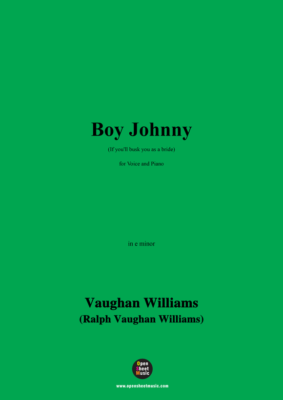 Vaughan Williams-Boy Johnny