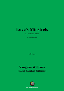 Vaughan Williams-Love's Minstrels
