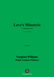 Vaughan Williams-Love's Minstrels