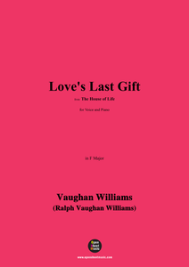 Vaughan Williams-Love's Last Gift