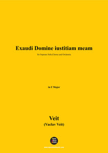 Veit-Exaudi Domine iustitiam meam,for Soprano Solo,Chorus and Orchestra