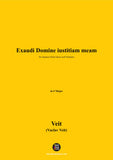 Veit-Exaudi Domine iustitiam meam,for Soprano Solo,Chorus and Orchestra