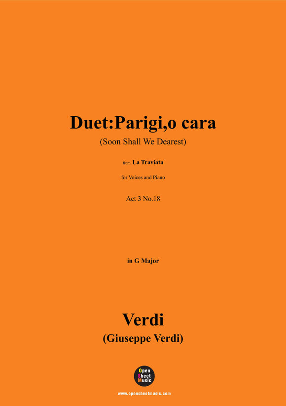 Verdi-Duet:Parigi,o cara