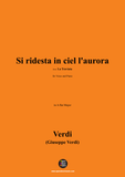 Verdi-Si ridesta in ciel l'aurora