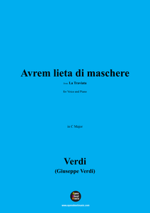 Verdi-Avrem lieta di maschere