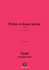 Verdi-Prière et danse sacrée