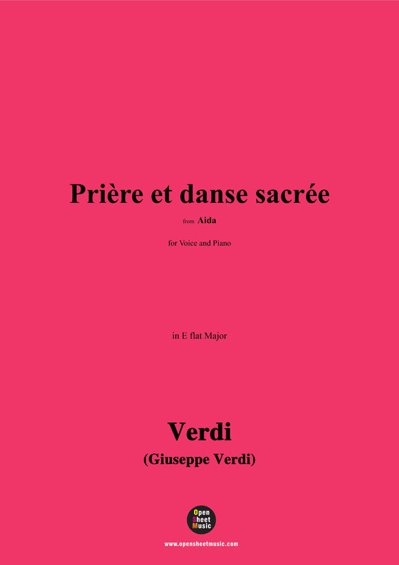 Verdi-Prière et danse sacrée