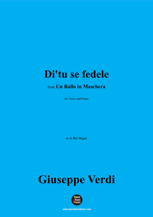 Verdi-Di'tu se fedele