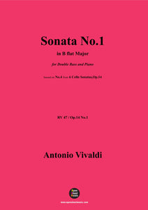 Vivaldi-Sonata No.1,Op.14 No.1;RV 47