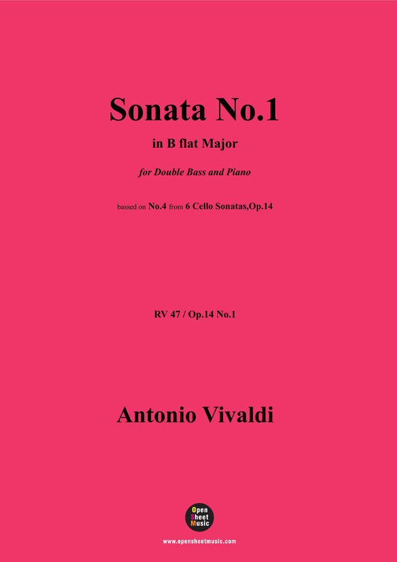 Vivaldi-Sonata No.1,Op.14 No.1;RV 47