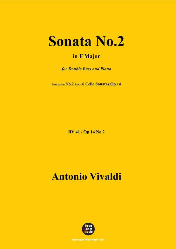 Vivaldi-Sonata No.2,in F Major,Op.14 No.2;RV 41