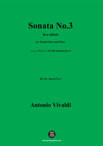 Vivaldi-Sonata No.3,in a minor,Op.14 No.3;RV 43