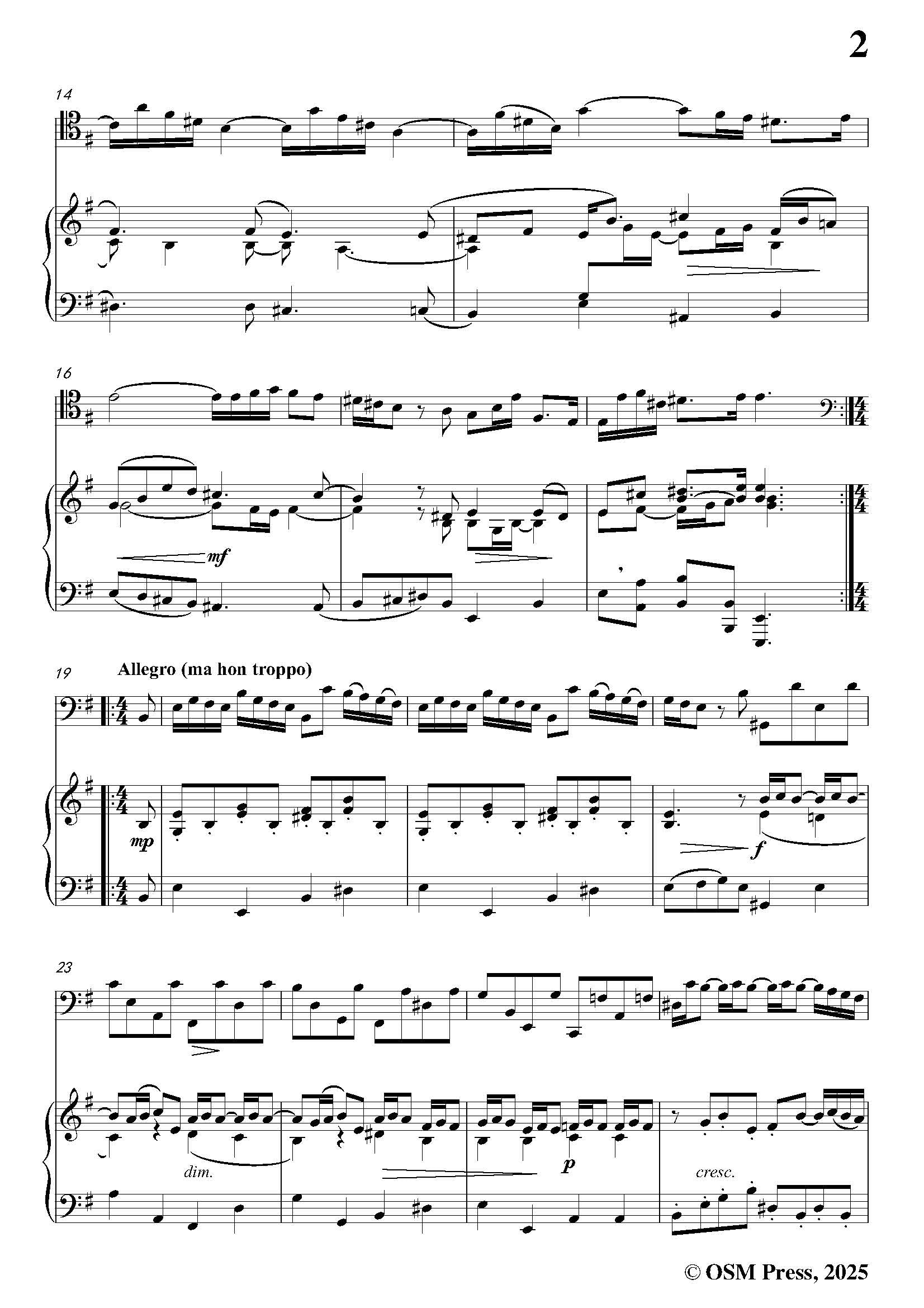 Vivaldi Sonata No.5,Op.14 No.5;RV 40,for Double Bass And Piano