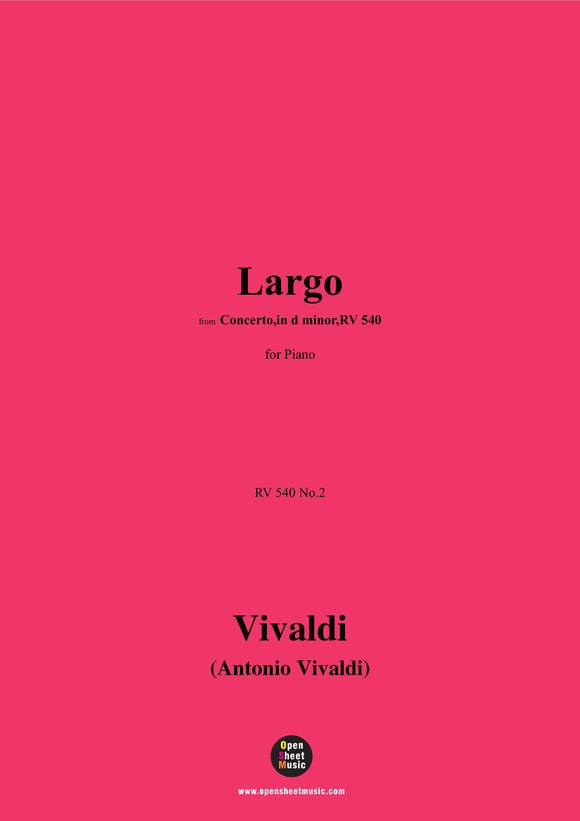 Vivaldi-Largo,RV 540 No.2
