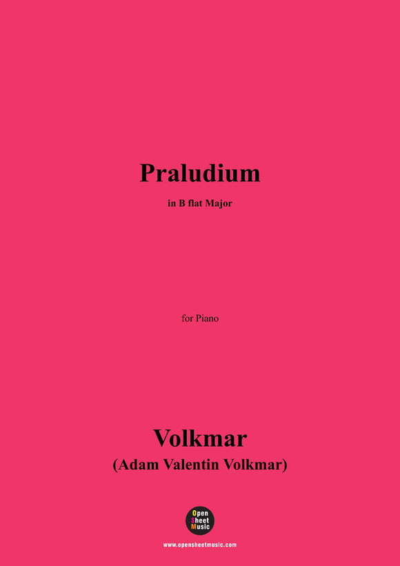 Volkmar-Praludium,for Piano