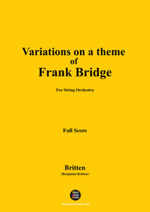 Britten-Variations on a Theme of Frank Bridge,Op.10