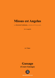 Gussago-Missus est Angelus,for A cappella