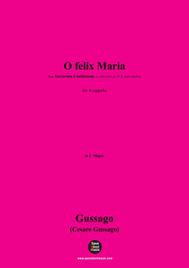 Gussago-O felix Maria,for A cappella