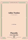 Piazzolla-Adiós Nonino,for 2 Violins,Viola and Cello