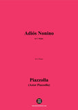 Piazzolla-Adiós Nonino(Tango-Rhapsody,1959),for 2 Pianos