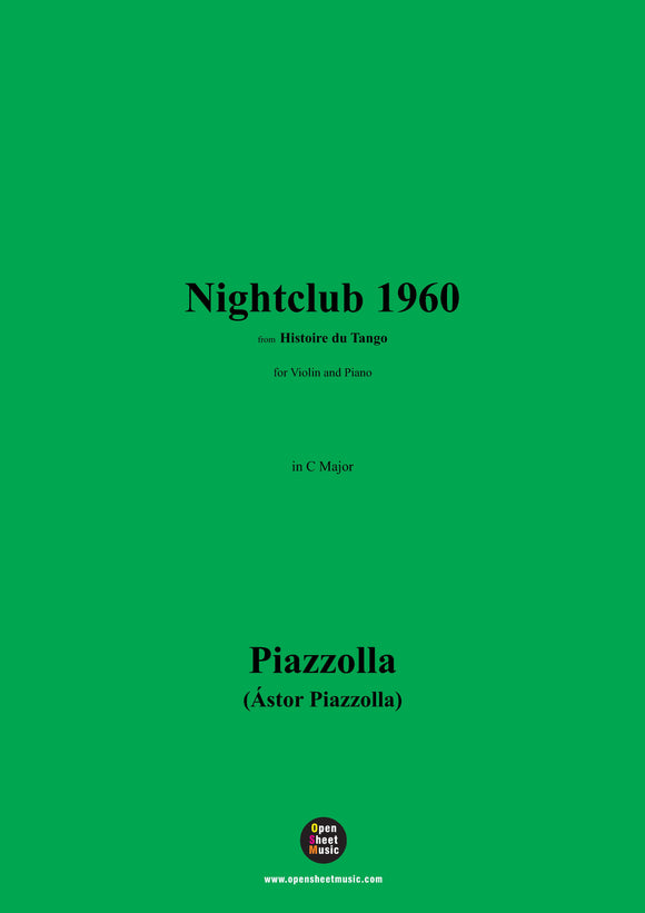 Piazzolla-Nightclub 1960,from 'Histoire du Tango'