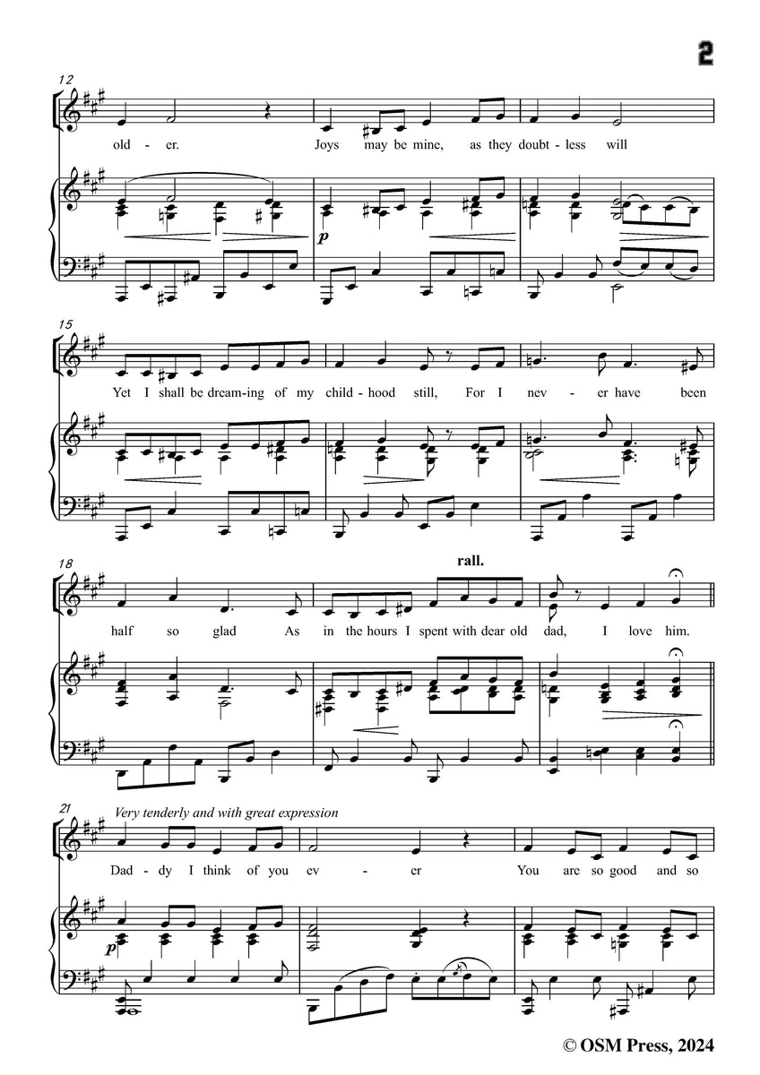 Alfred G. Robyn Daddy – Open Sheet Music