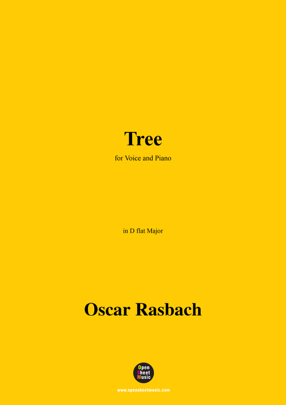 Oscar Rasbach-Tree,in D flat Major