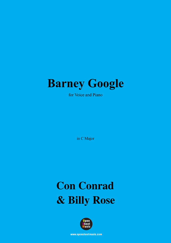 Con Conrad,Billy Rose-Barney Google