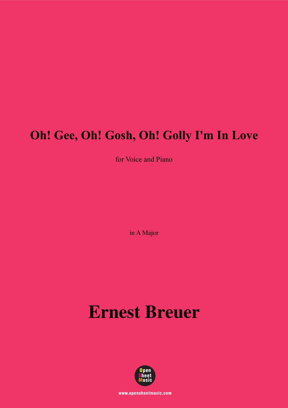 Ernest Breuer-Oh!Gee,Oh!Gosh,Oh!Golly I'm In Love