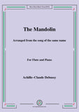 Debussy-The Mandolin,for Flute and Piano