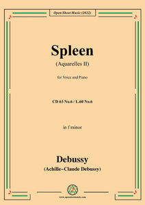 Debussy-Spleen(Aquarelles II),in f minor