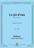 Debussy-Le jet d'eau,CD 70 No.3,in C Major,for Voice and Piano