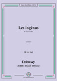 Debussy-Les Ingénus,in a minor,CD 114 No.1;L.114 No.1,for Voice and Piano